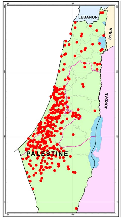 Map 1: Origin of Refugees in the Gaza Strip