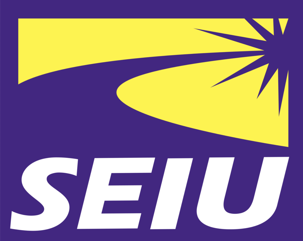 Logo for Service Employees International Union (Wikimedia)