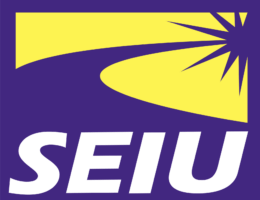 Logo for Service Employees International Union (Wikimedia)