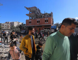 Deir al-Balah, central Gaza, February 1, 2024. (Photo: Naaman Omar/APA Images)