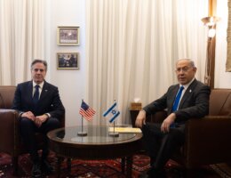 Secretary Antony J. Blinken meets with Israeli Prime Minister Benjamin Netanyahu in Jerusalem, Israel, February 7, 2024. (Official State Department photo by Chuck Kennedy)