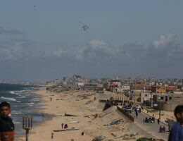 Airdrops over Gaza City, March 15, 2024. (Photo: Omar Ashtawy/APA Images)