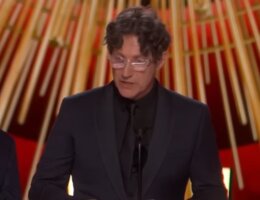 Director Jonathan Glazer accepting Oscar for his film “The Zone of Interest." March 10, 2024 (Screenshot)