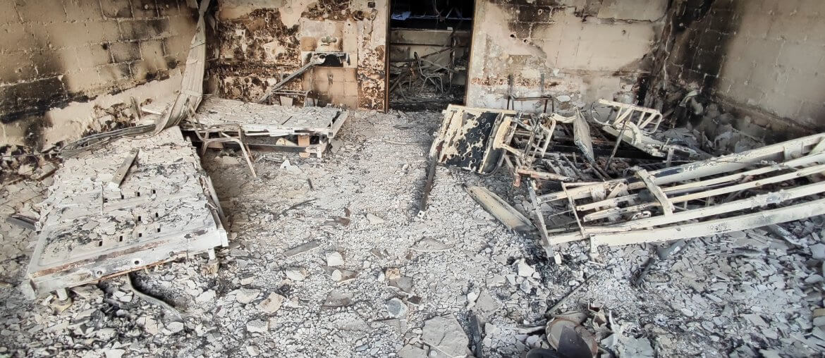 Aftermath of the invasion of al-Shifa Hospital in Gaza City, April 1, 2024. (Photo: Khaled Daoud /APA Images)