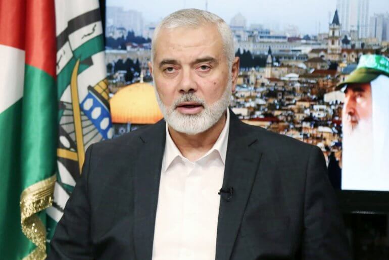 Head of the Hamas political bureau, Ismail Haniyeh, December 14, 2021. (Photo: Hamas Chief Office/APA Images)