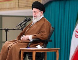 Iran's Supreme Leader Ayatollah Ali Khamenei attends a meeting in Iran on May 20, 2023. (Photo: Iranian Presidency Office/APA Images)