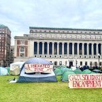 Columbia University student organizers set up the Gaza Solidarity Encampment on April 17, 2024. (Photo: social media)