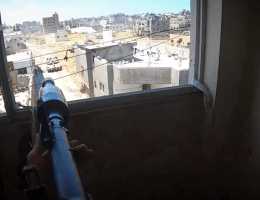 Screenshot from video of battles between the Qassam Brigades and the Israeli army in Jabalia. (Photo: Social Media/X)