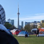 University of Toronto student encampment calling for divestment. (Photo: Social Media/X)