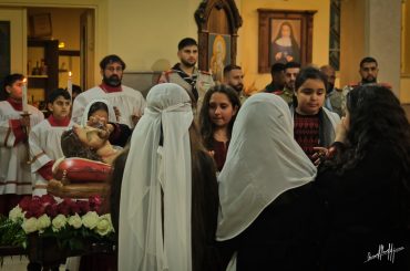 Holy Friday mass in Taybeh, 2024. (Photo: Qassam Muaddi/Mondoweiss)