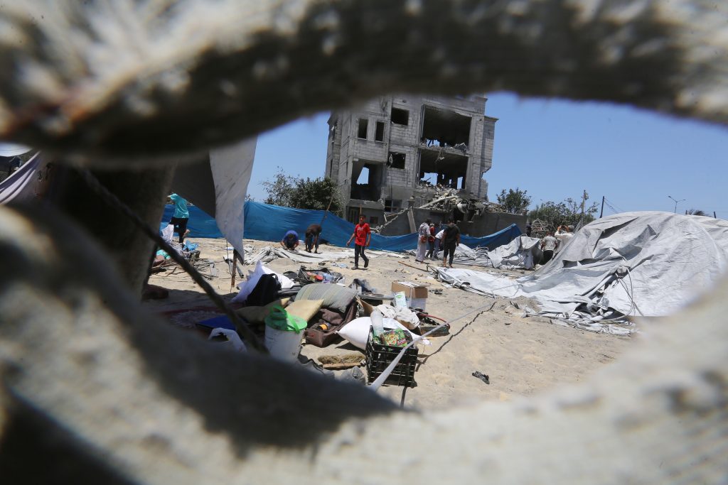 The aftermath of the Mawasi massacre, July 13, 2024. (Photo: Omar Ashtawy/APA Images)