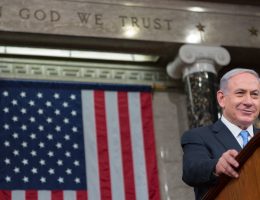 File photo: Benjamin Netanyahu concludes his third address before a joint meeting of Congress in March 2015. Netanyahu gave his fourth address before Congress on July 24, 2024. (Official Photo by Caleb Smith)