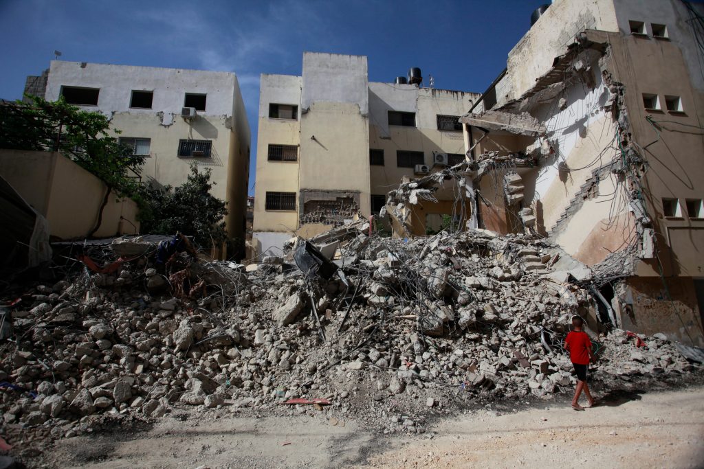 A view of the destruction in the area revealed following the withdrawal of the Israeli army from Jenin refugee camp, May 23, 2024. (Photo: Mohammed Nasser/APA Images)
