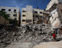 A view of the destruction in the area revealed following the withdrawal of the Israeli army from Jenin refugee camp, May 23, 2024. (Photo: Mohammed Nasser/APA Images)