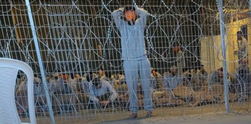 An image of Ibrahim Salem at Sde Teiman leaked to CNN. (Photo: Social Media)