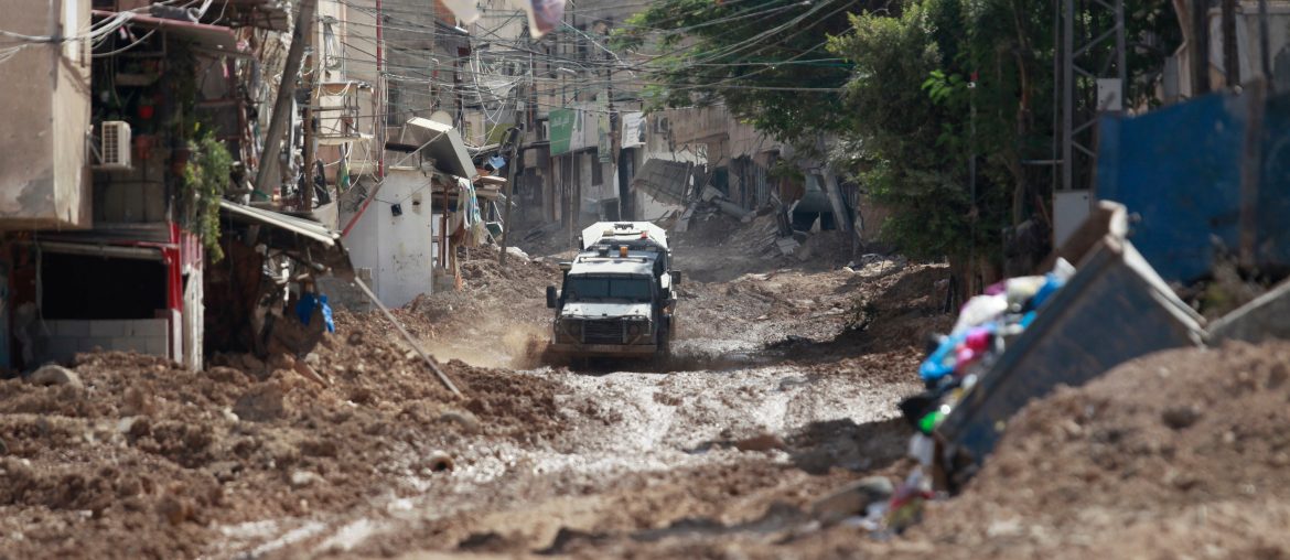 Israeli armored vehicles drive through Tulkarem, September 3, 2024. (Photo: Mohammed Nasser/APA Images)