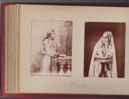 A found colonial photo album. Note that the caption “Jewish types” has been corrected to “Arab types.”