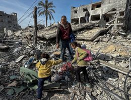 Palestinians return to their destroyed homes and search for loved one, personal documents, and remains of their homes, in Rafah on January 23, 2024. (Photo: APA Images)