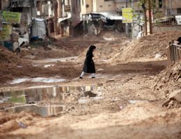 Israeli forces close the entrance to the Jenin refugee camp, February 19, 2025. (Photo: Mohammed Nasser/APA Images)