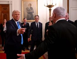 Donald Trump and Benjamin Netanyahu following their White House meeting in the Oval Office, on February 4, 2025. (Photo: Avi Ohayon, GPO)(Photo: Avi Ohayon, GPO)