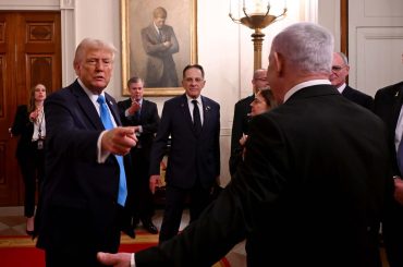 Donald Trump and Benjamin Netanyahu following their White House meeting in the Oval Office, on February 4, 2025. (Photo: Avi Ohayon, GPO)(Photo: Avi Ohayon, GPO)