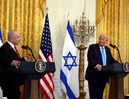 Benjamin Netanyahu and Donald Trump address the media following their White House meeting in the Oval Office, on February 4, 2025. (Photo: Avi Ohayon, GPO)