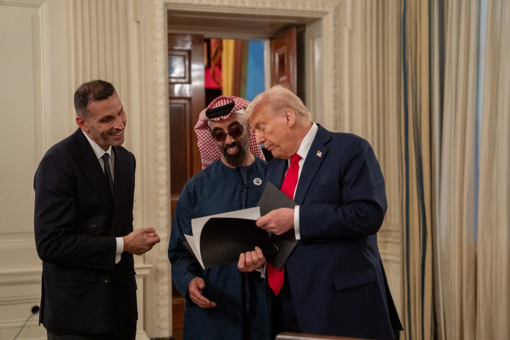 Donald Trump Meets with UAE National Security Advisor Tahnoon bin Zayed Al Nahyan at the White House in Washington, D.C., on March 18, 2025. (Photo: Flickr/The White House)