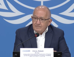 UN Independent International Commission of Inquiry press conference on March 13, 2025, Geneva. (Screenshot from UN Human Rights Council Youtube Channel)