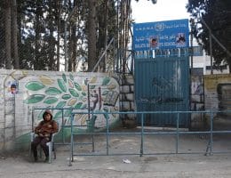 UNRWA school at Balata refugee camp, February 2, 2019. (Photo: Shadi Jarar'ah/APA Images)