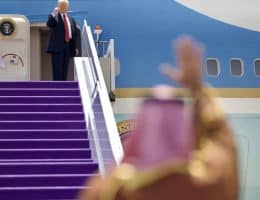 Photo shared on the official White House Twitter/X feed on May 14, 2025 with the caption: "President Donald J. Trump to His Royal Highness Crown Prince Mohammed bin Salman: “we have a special relationship—and it was an honor to spend a couple of days with you!”"