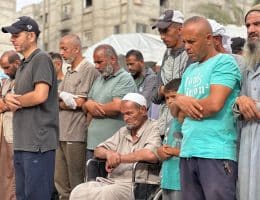 Palestinians mourn the loss of their loved ones killed at aid points, Nasser Hospital, June 16, 2025. (Photo: Moaz Abu Taha/APA Images)