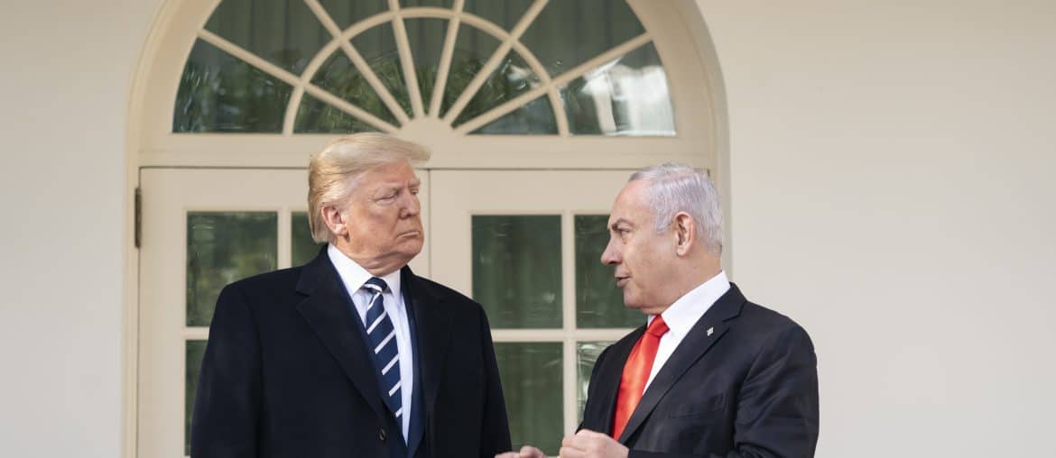 U.S. President Donald Trump and Israeli Prime Minister Benjamin Netanyahu at the White House, January 27, 2020. (Photo: Flickr/White House, by Joyce N. Boghosian)