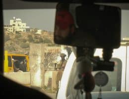 An Israeli checkpoint east of Ramallah. (Photo: Qassam Muaddi/Mondoweiss)