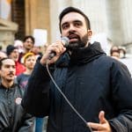 Zohran Mamdani at the Resist Fascism Rally in New York City's Bryant Park on October 27, 2024. (Photo: Bingjiefu He, licensed under CC BY-SA 4.0)