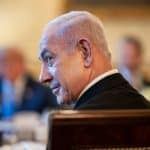 President Donald Trump hosts a bilateral dinner for Israeli Prime Minister Benjamin Netanyahu, Monday, July 7, 2025, in the Blue Room. (Official White House Photo by Daniel Torok)