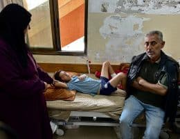 A Palestinian child receiving medical care at Nasser Medical Complex due to injuries sustained from the Israeli war on Gaza, on June 4, 2025. (Photo: Doaa el-Baz/APA Images)