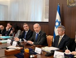 Israeli Prime Minister Benjamin Netanyahu at a cabinet meeting on January 22, 2023. (Photo: Israel National Photo Collection/Government Press Office)
