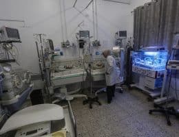 Babies in the NICU in the Ramal neighborhood of Gaza City, February 25, 2025. (Photo: Omar Ashtawy/APA Images)