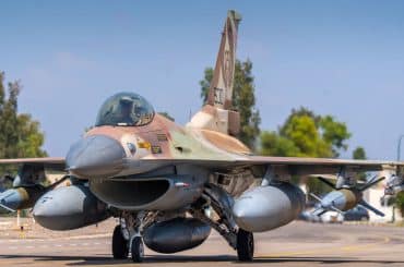 An Israeli Air Force jet taking off for a strike in Yemen, on September 16, 2025. (Photo: Israeli military)
