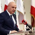 Lebanese President Joseph Aoun attends the commemoration of the army martyrs in Yarzeh, Beirut, Lebanon, on July 31, 2025. (Photo: Lebanese Presidency Office via APA Images)