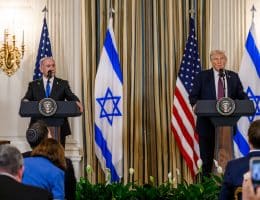 U.S. President Donald Trump and Israeli Prime Minister Benjamin Netanyahu hold a joint press conference announcing the U.S. peace plan for Gaza, Monday, September 29, 2025, the White House. (Photo: White House/Joyce N. Boghosian)