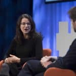 Sarah Hurwitz speaking in May 2017 (Photo: Thor Brødreskift / Nordiske Mediedager/Wikimedia)