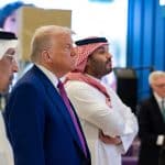 President Donald Trump takes part in a U.S. - Saudi investment forum at the King Abdul Aziz International Conference Center, Tuesday, May 13, 2025, in Riyadh, Saudi Arabia. (Official White House Photo by Daniel Torok)
