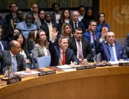Security Council adopts resolution 2803 during the UN Security Council meeting on November 17, 2025, approving U.S. President Donald Trump's "peace plan" for Gaza. (Photo: UN Photo/Loey Felipe)