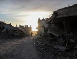 Displaced Palestinians continue their daily lives under difficult conditions inside displacement tents scattered amidst the destruction in the Zeitoun neighborhood, southeast of Gaza City, on December 9, 2025. (Photo: Omar Ashtawy/APA Images)