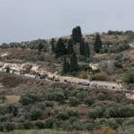 Israeli settlers return to the illegal Israeli outpost of Homesh, December 23, 2021. (Photo: Wajed Nobani/APA Images)