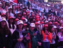 Attendees at the University of Mississippi tour stop of the "This Is The Turning Point" tour at the SJB Pavilion in Oxford, Mississippi, on October 29, 2025. (Photo: Gage Skidmore/Flickr)