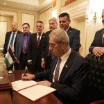 Ali Shaath, head of the new National Committee for the Administration of Gaza, or the so-called "technocratic committee," meets with committee members during its inaugural meeting in Cairo, Egypt, January 18, 2026. (Photo: Middle East News Agency/APA Images)