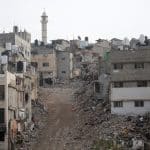 Israeli army forces conduct a military operation inside the Nur Shams refugee camp in the West Bank city of Tulkarem. (Photo: Mohammed Nasser/APA Images)