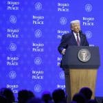 Donald Trump announces the "Board of Peace" on January 22, 2026, at the World Economic Forum in Davos, Switzerland.(Photo: ©2026 World Economic Forum / Benedikt von Loebell)